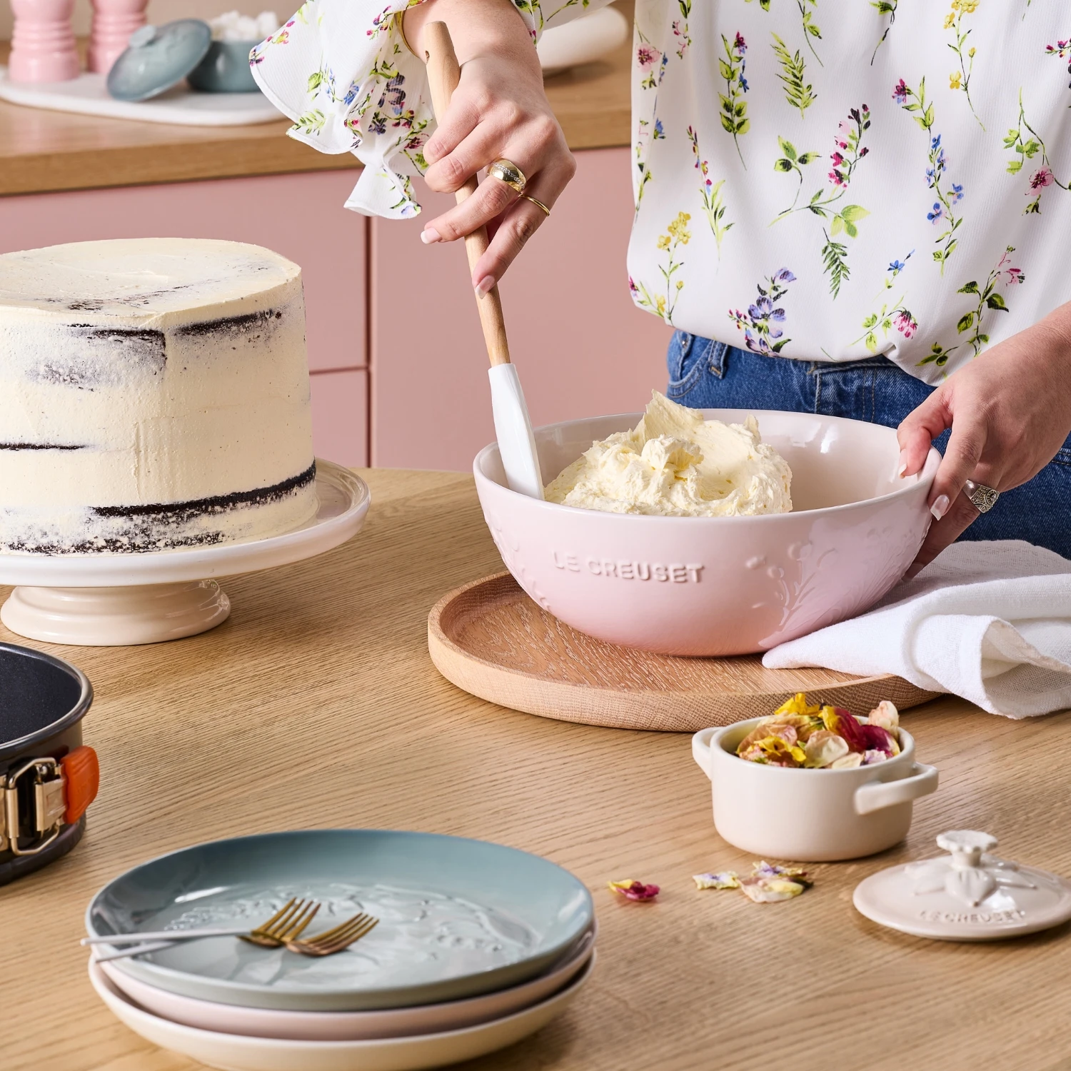 Le Creuset Schaal Jardin Collectie: Shell Pink - 80040607770003